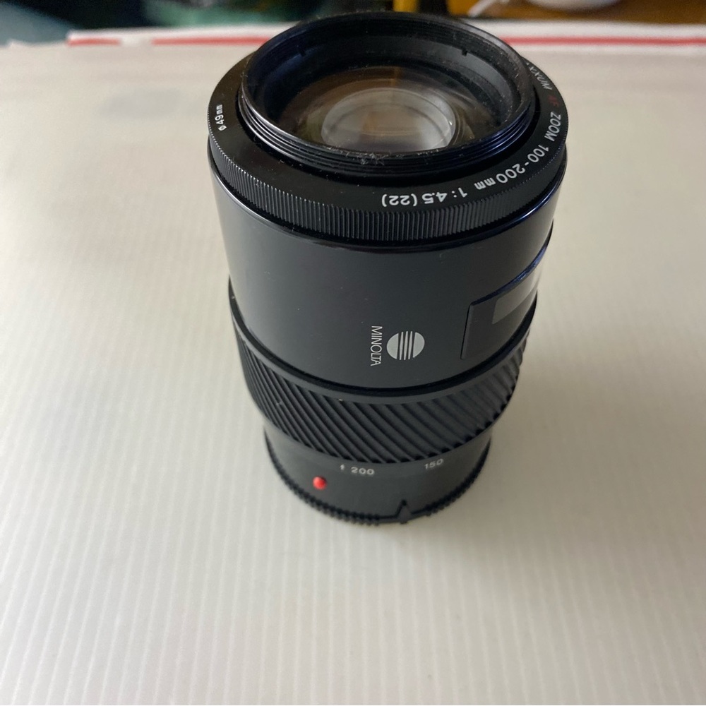 Minolta camera lens